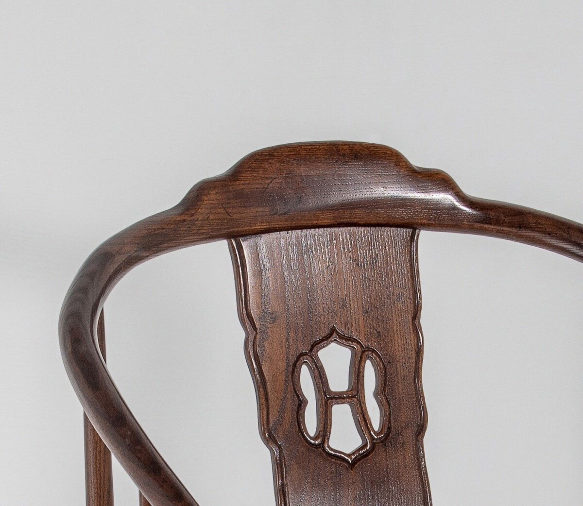 An Antique Chinese Horseshoe Hongmu Late Qing Chair - Image 13