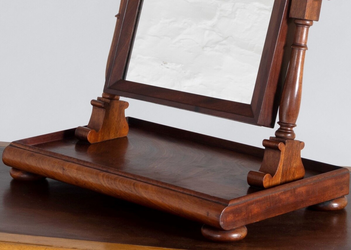 Superb Quality 1920s Antique Dressing Table Swing Mirror with Jewellery Counter - Image 6