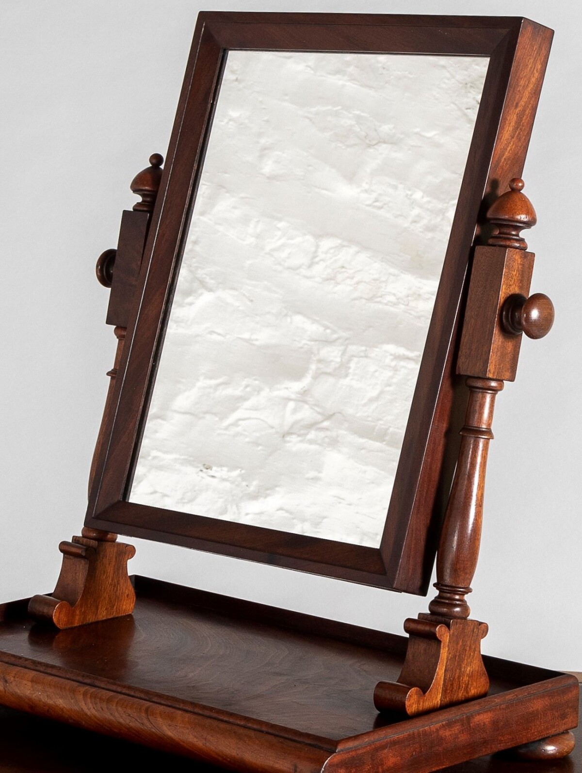 Superb Quality 1920s Antique Dressing Table Swing Mirror with Jewellery Counter - Image 5