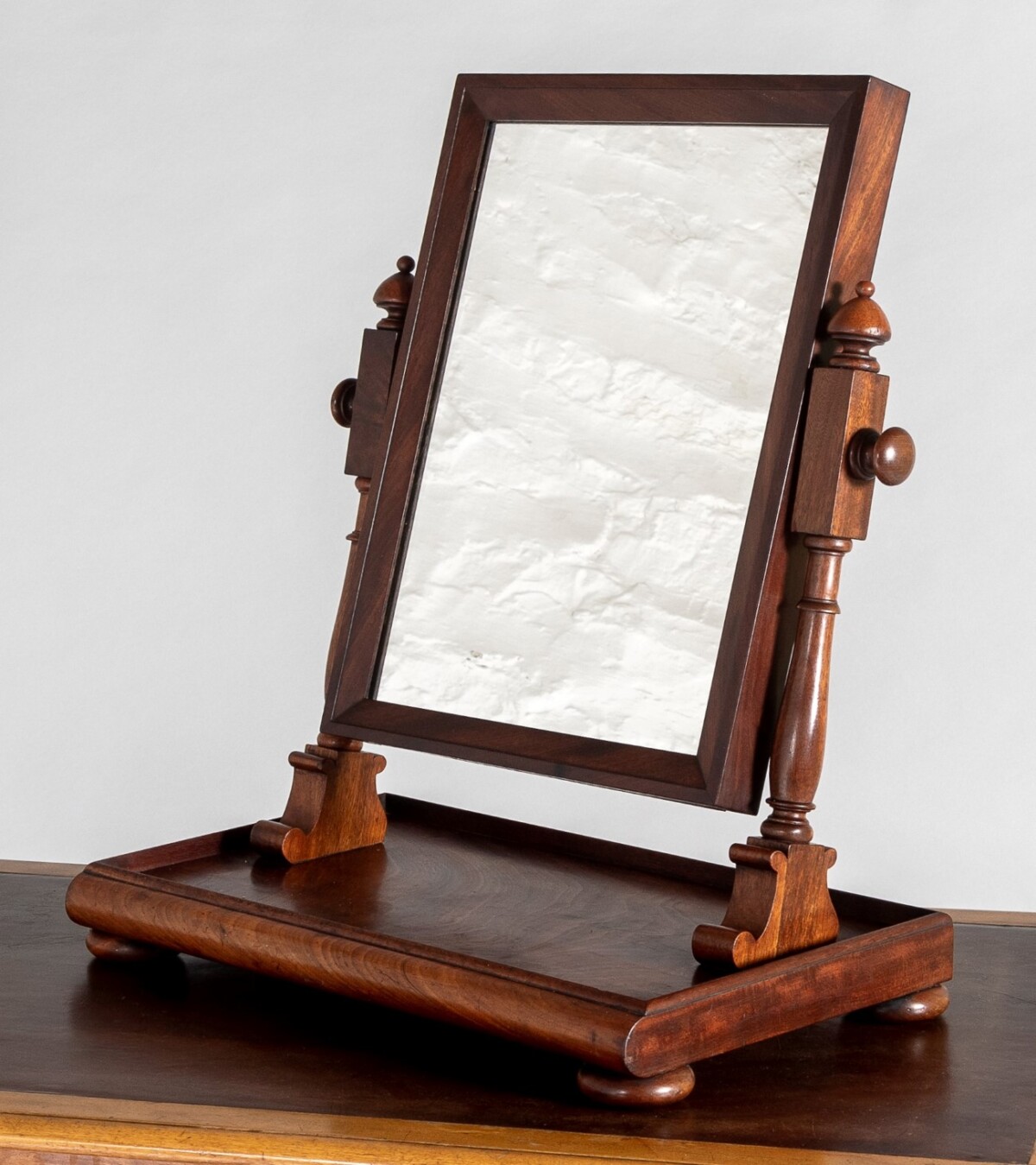 Superb Quality 1920s Antique Dressing Table Swing Mirror with Jewellery Counter - Image 3