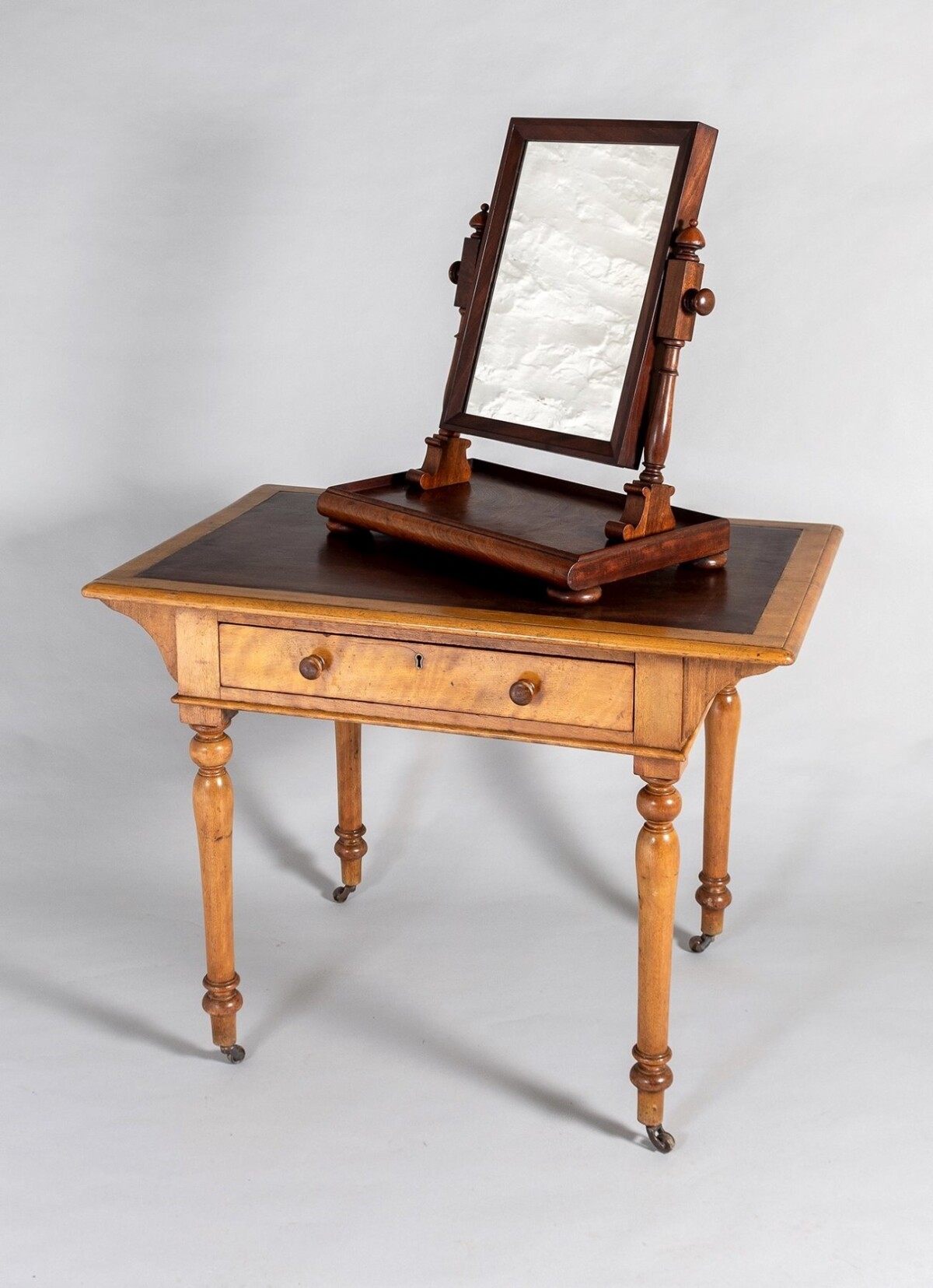 Superb Quality 1920s Antique Dressing Table Swing Mirror with Jewellery Counter - Image 10