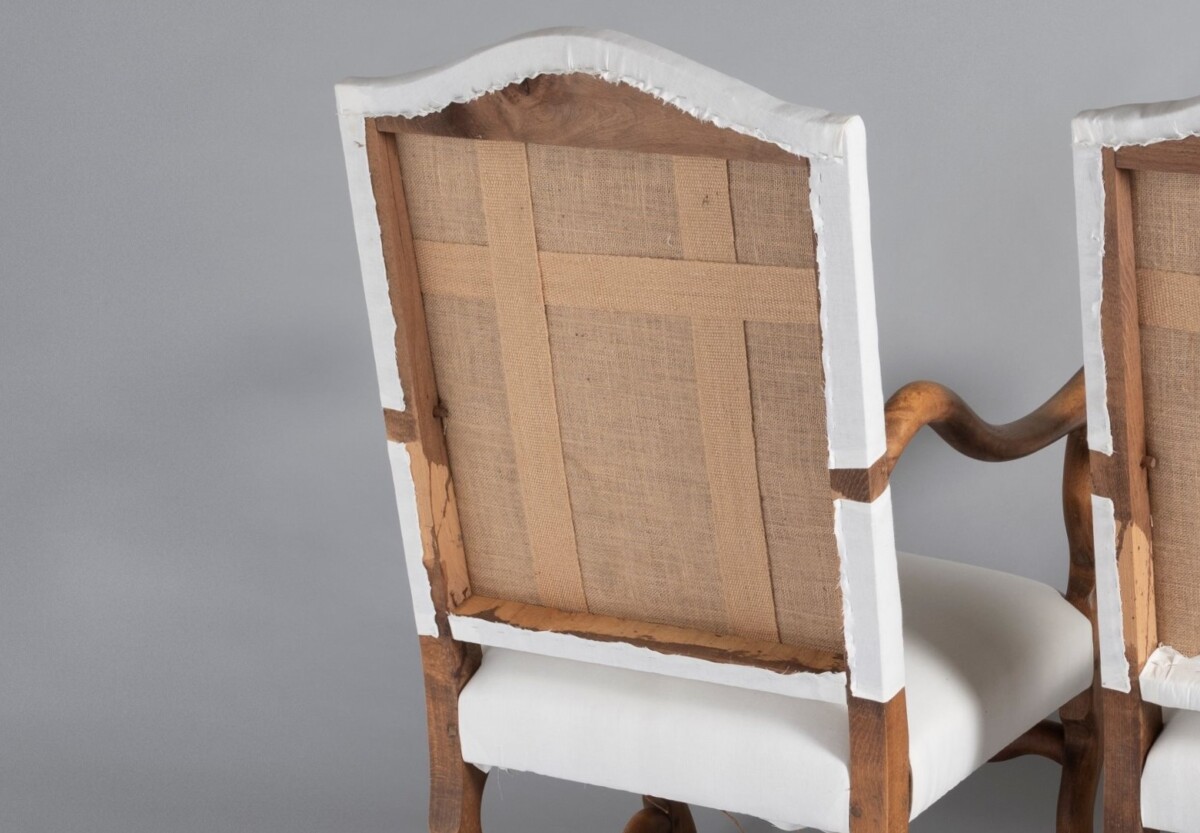 A Pair of French Os de Mouton (sheep Bone) Oak Armchairs - 19th Century - Image 11