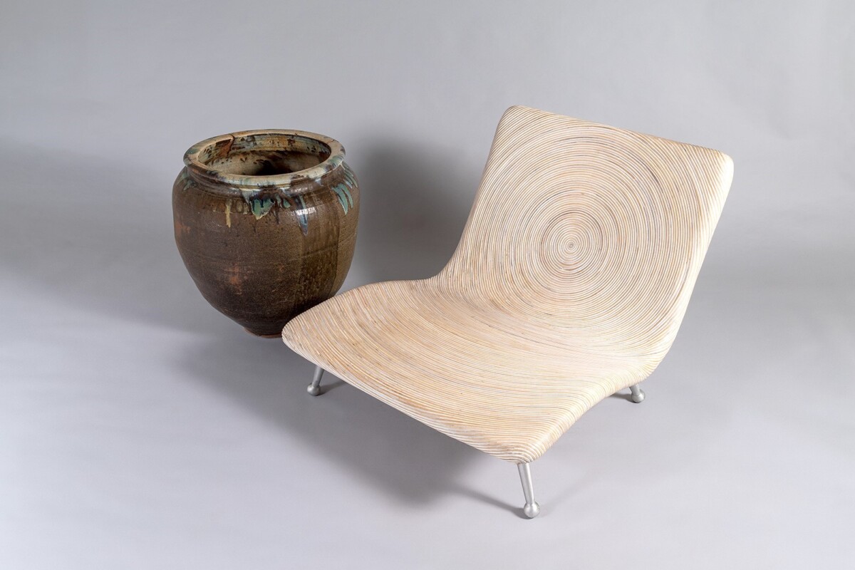 Designer Coconut Wicker Low Lounge Chair by Clayton Tugonon for Snug - Image 15
