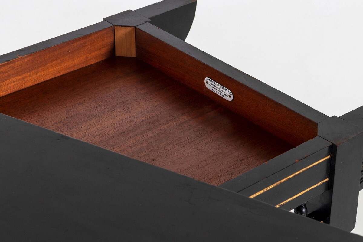 Aesthetic Movement Ebonised Console and Card Table By James Shoolbred London - Image 7