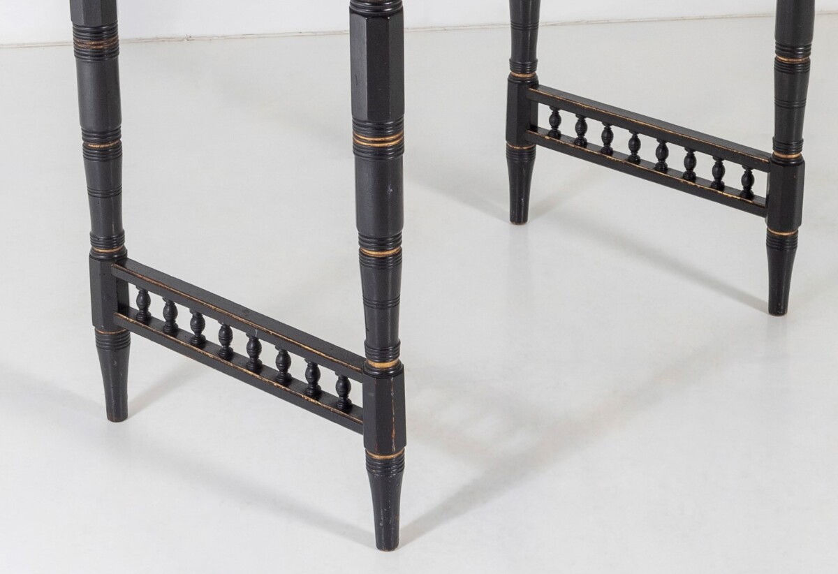 Aesthetic Movement Ebonised Console and Card Table By James Shoolbred London - Image 5
