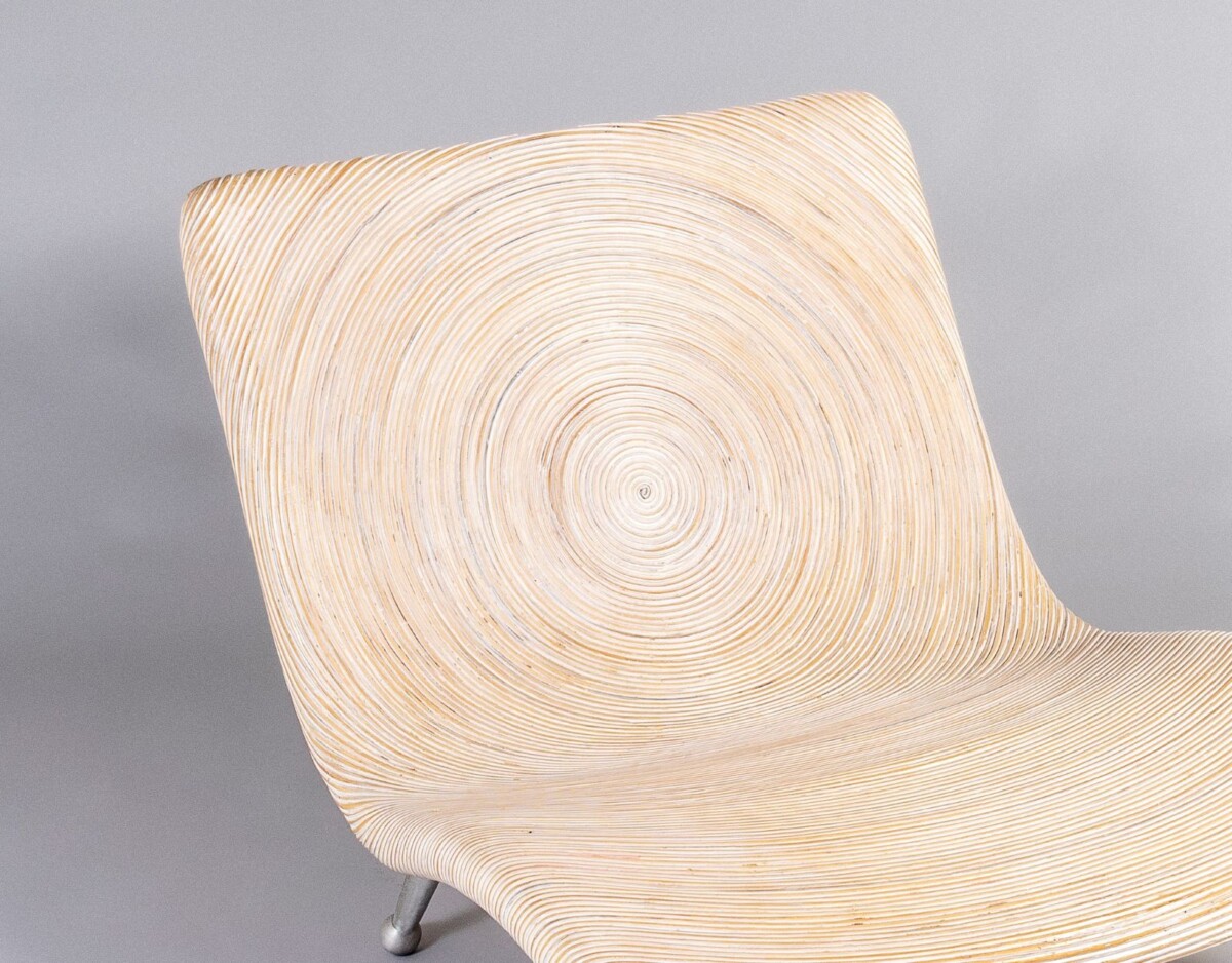 Designer Coconut Wicker Low Lounge Chair by Clayton Tugonon for Snug - Image 6