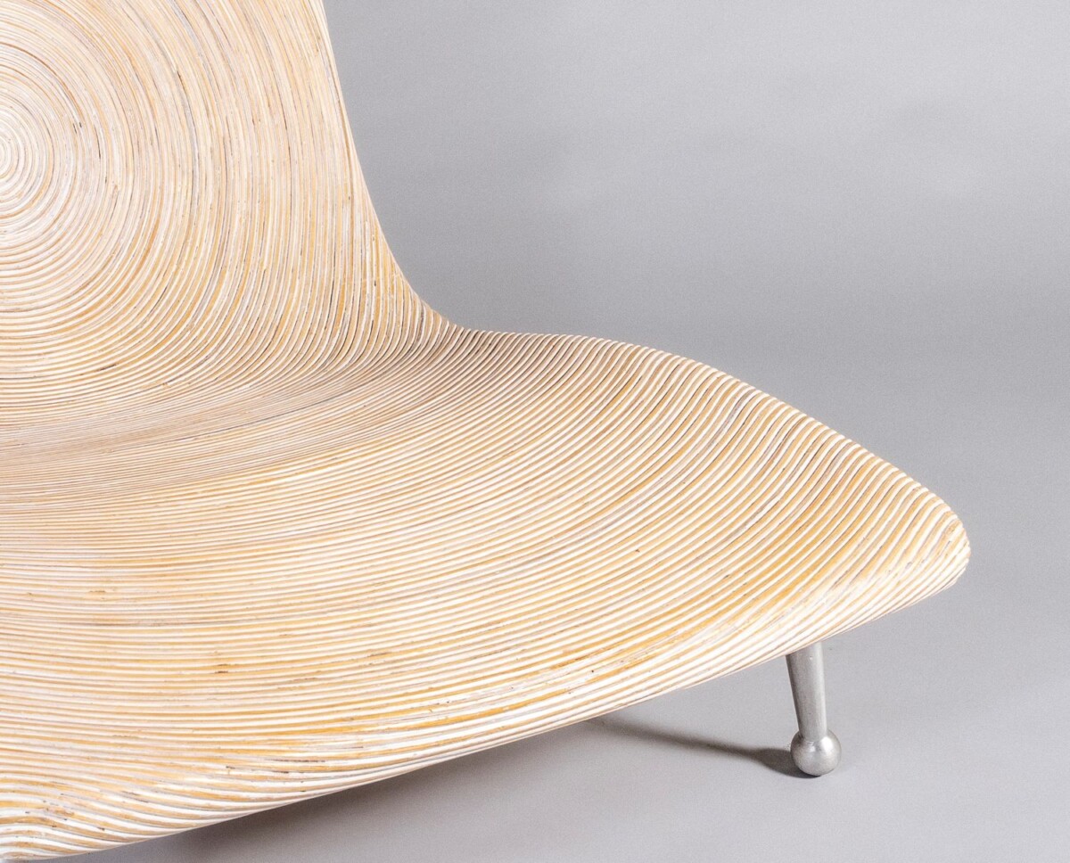 Designer Coconut Wicker Low Lounge Chair by Clayton Tugonon for Snug - Image 11