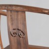 A 19th Century Antique Chinese Elm Horseshoe Armchair Late Qing - Image 11