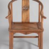 A 19th Century Antique Chinese Elm Horseshoe Armchair Late Qing - Image 3