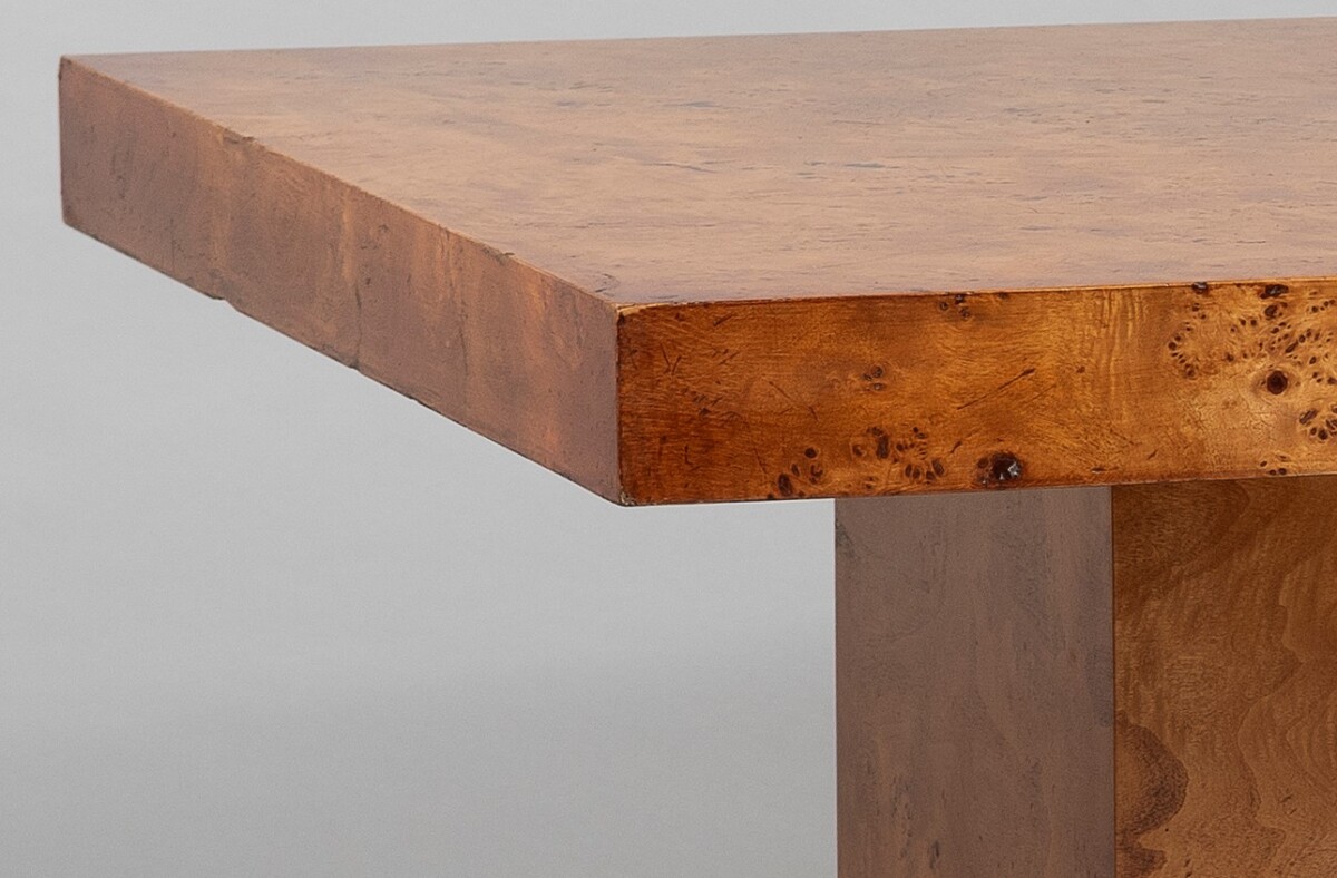 1970/80s Mid-Century Modern Birdseye Maple Large Rectangular Coffee Table - Image 7