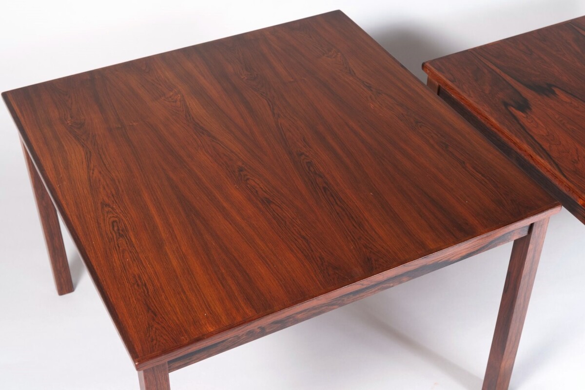 A Pair of 1960/70s Mid Century Modern Danish Rosewood Square Coffee Tables - Image 14
