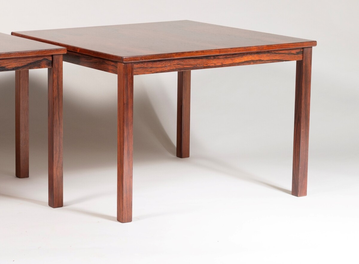 A Pair of 1960/70s Mid Century Modern Danish Rosewood Square Coffee Tables - Image 13