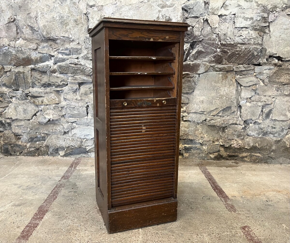 French Tambour Oak Filing Cabinet Storage Lectern - Delivery Included - Image 11