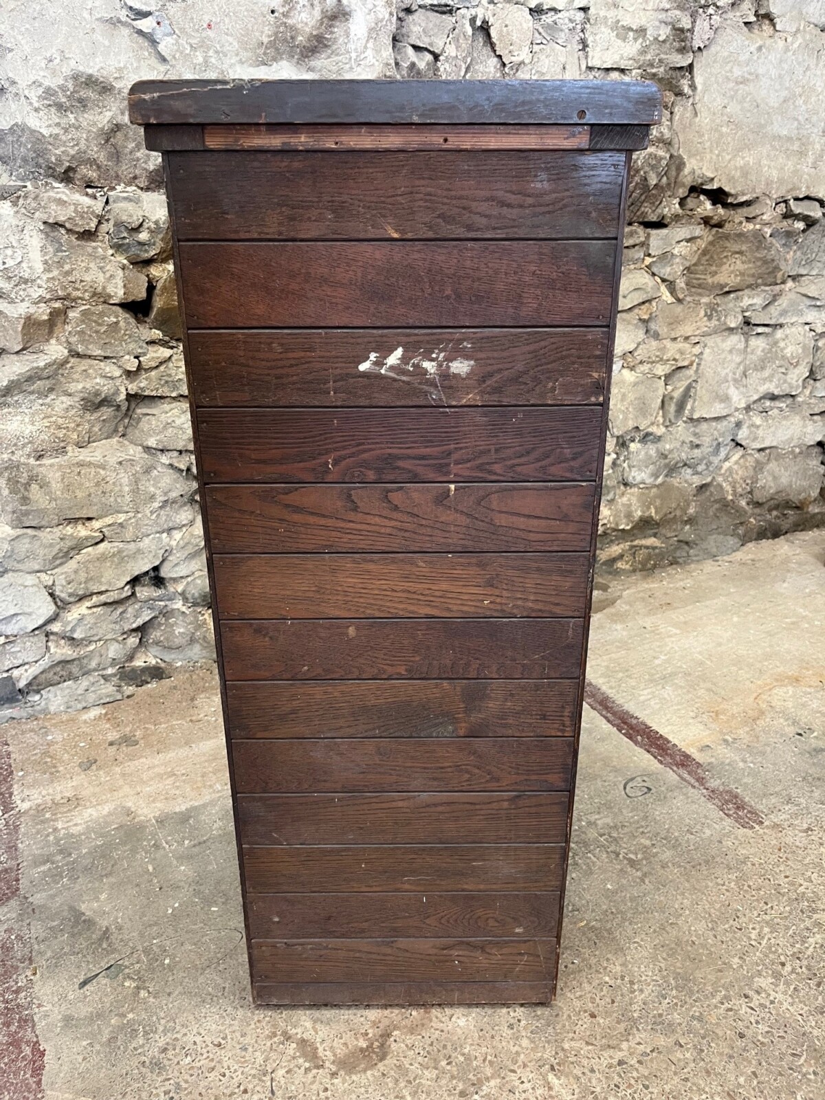 French Tambour Oak Filing Cabinet Storage Lectern - Delivery Included - Image 6