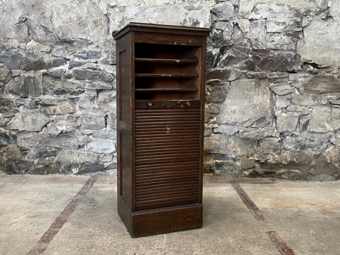 French Tambour Oak Filing Cabinet Storage Lectern - Delivery Included