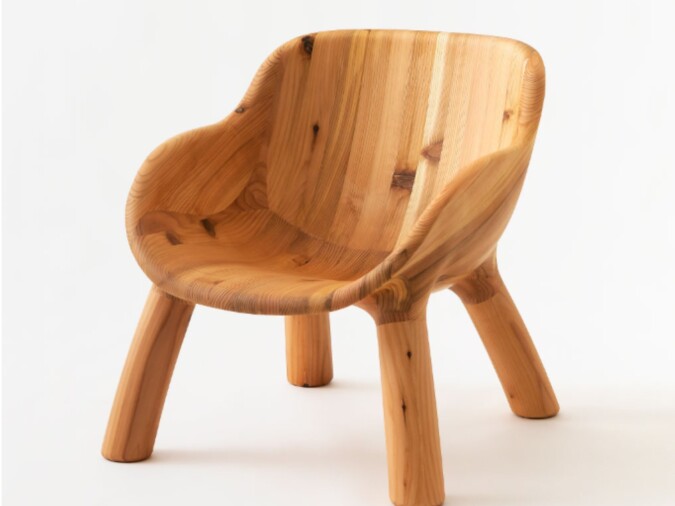 HIDA Shinra Cedar Lounge Tree Chair | By ATSUHIKO MISAWA