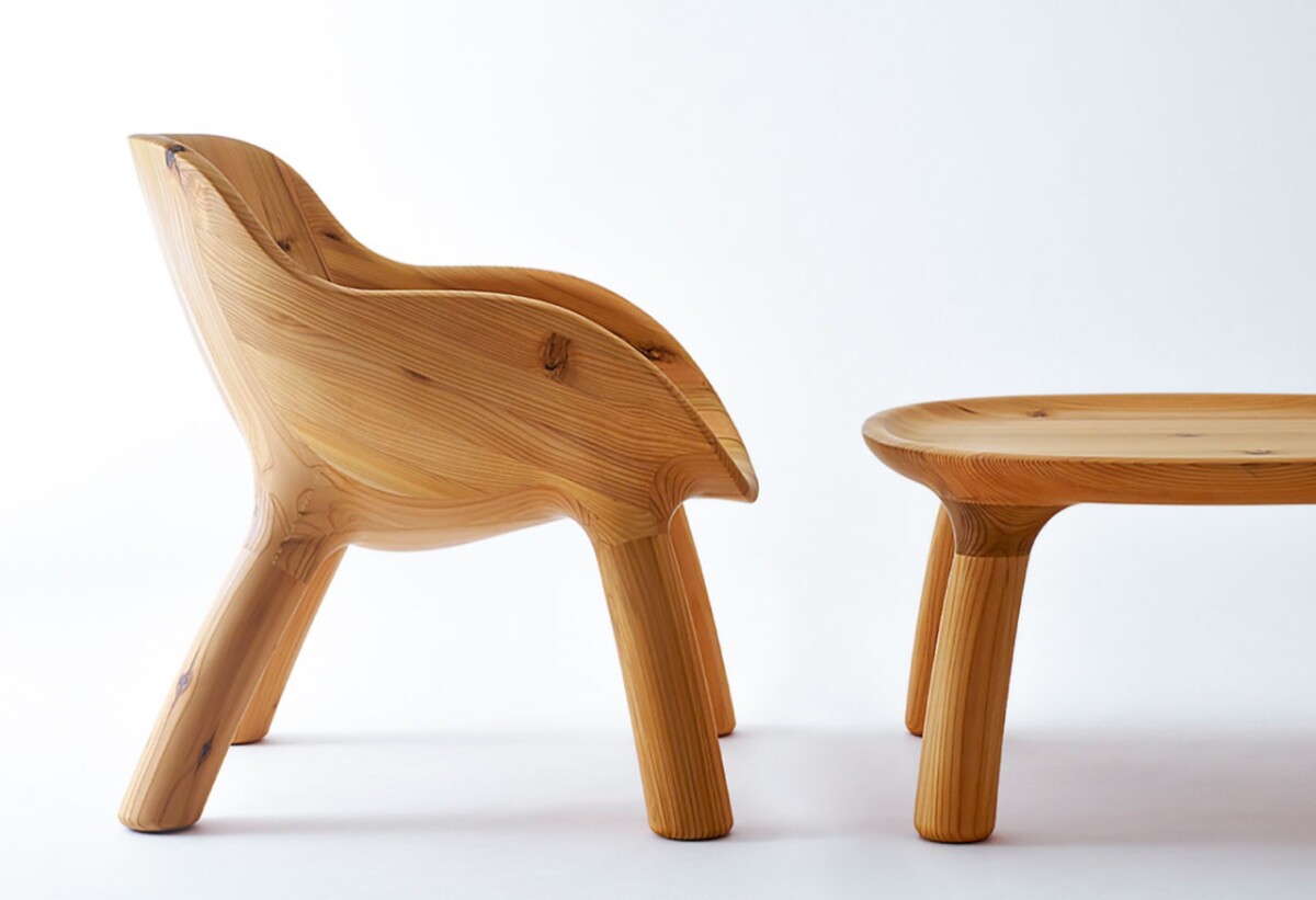 HIDA Shinra Cedar Tree Coffee Table | By ATSUHIKO MISAWA - Image 2