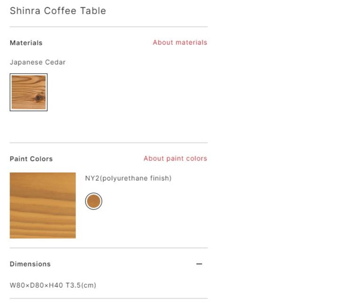 HIDA Shinra Cedar Tree Coffee Table | By ATSUHIKO MISAWA - Image 5