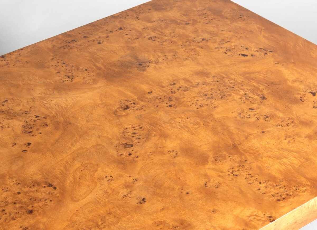 1970/80s Mid-Century Modern Birdseye Maple Large Rectangular Coffee Table - Image 8