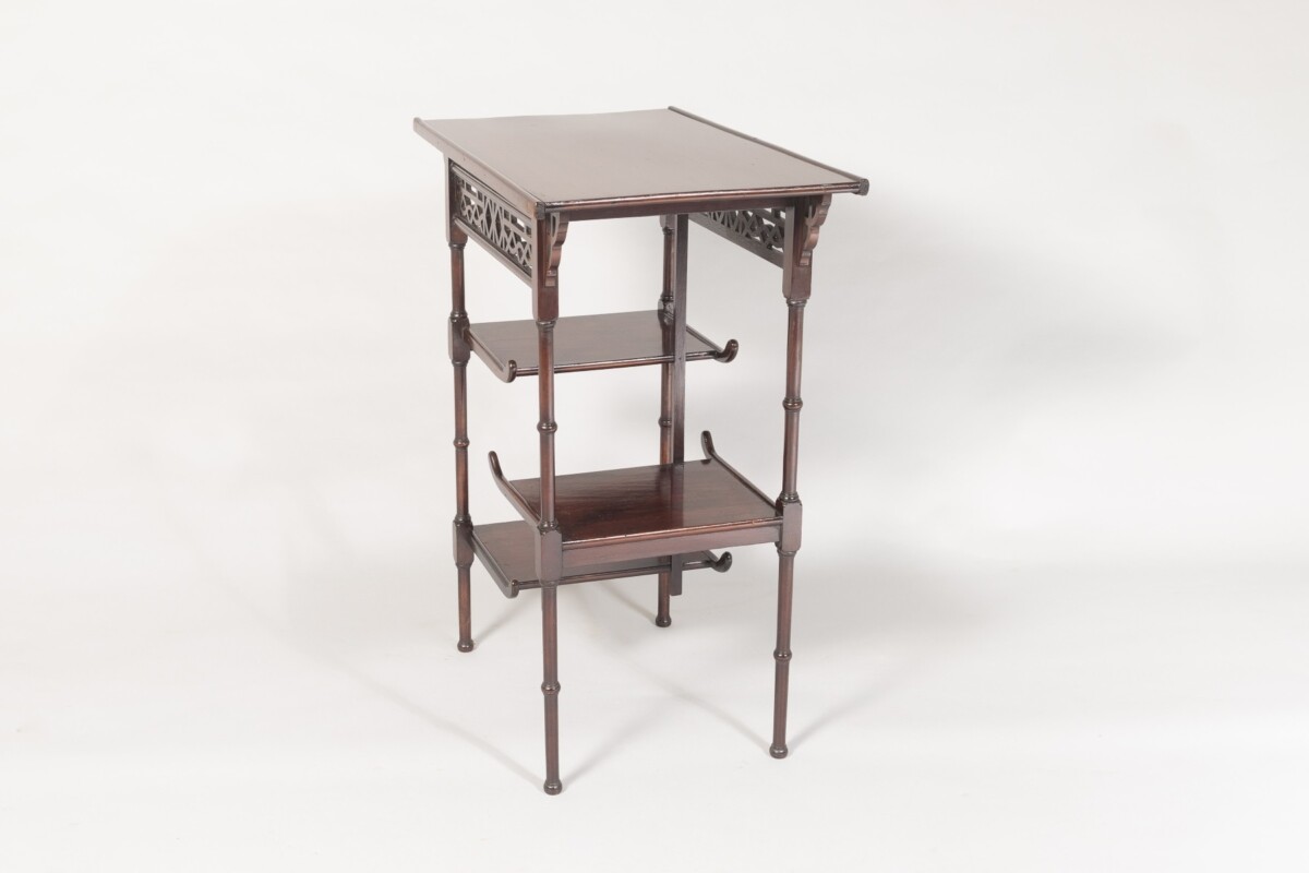 Antique Anglo-Japanese Pagoda Side Table in the manner of E W Godwin - Image 2