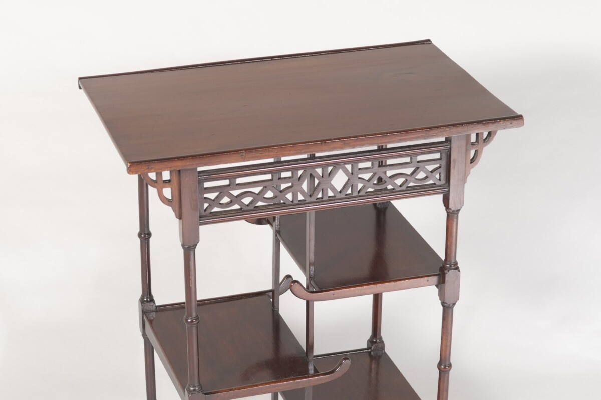 Antique Anglo-Japanese Pagoda Side Table in the manner of E W Godwin - Image 10