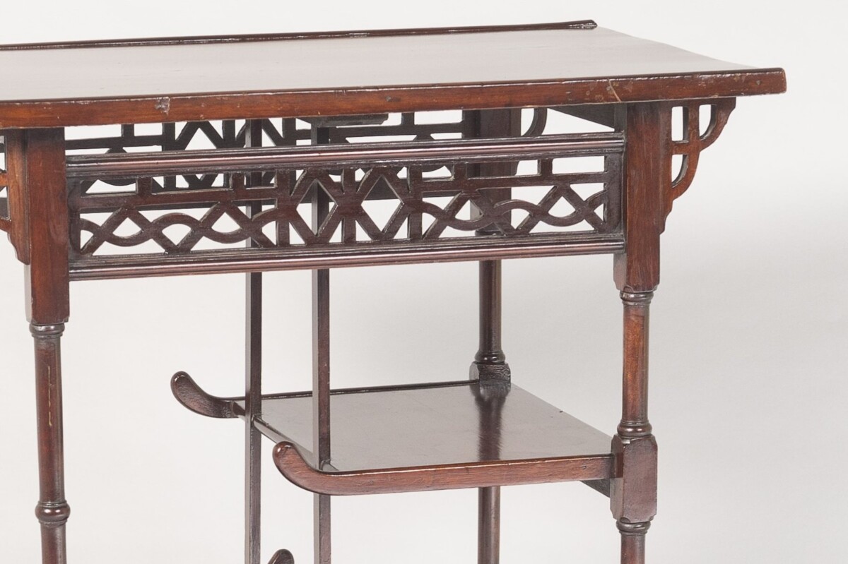 Antique Anglo-Japanese Pagoda Side Table in the manner of E W Godwin - Image 8