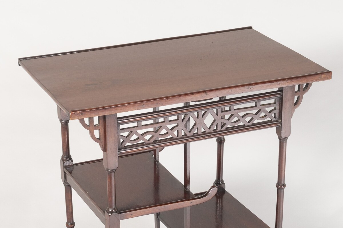 Antique Anglo-Japanese Pagoda Side Table in the manner of E W Godwin - Image 5