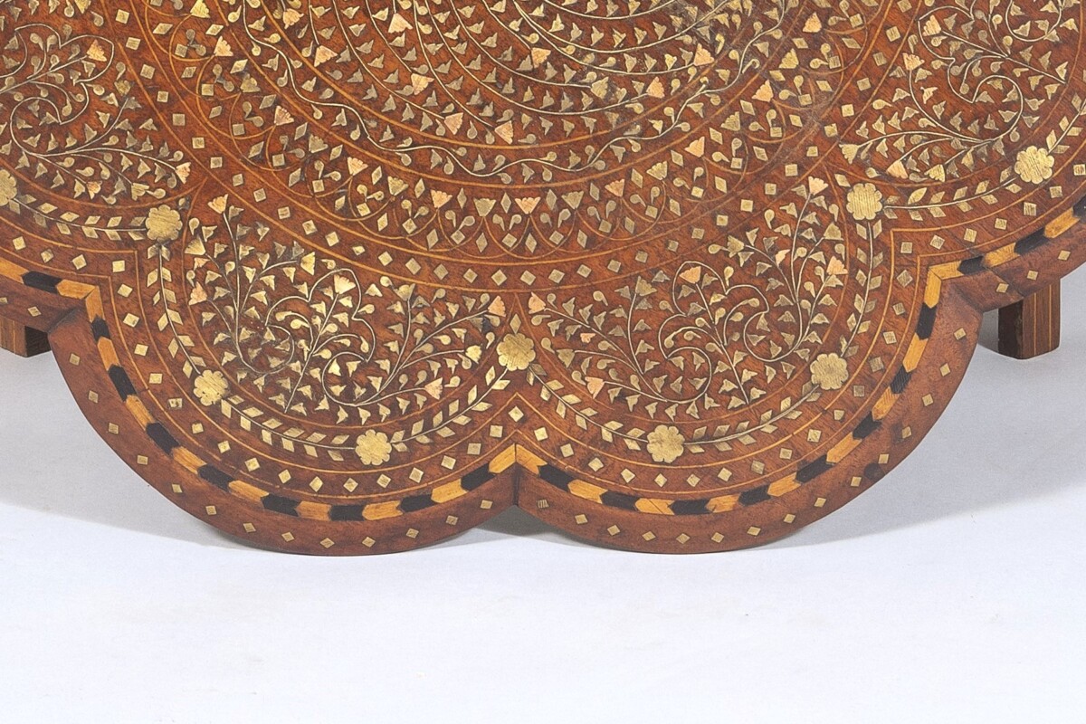 19th Century Hoshiarpur Inlaid Occasional Side Table - British India - Image 7