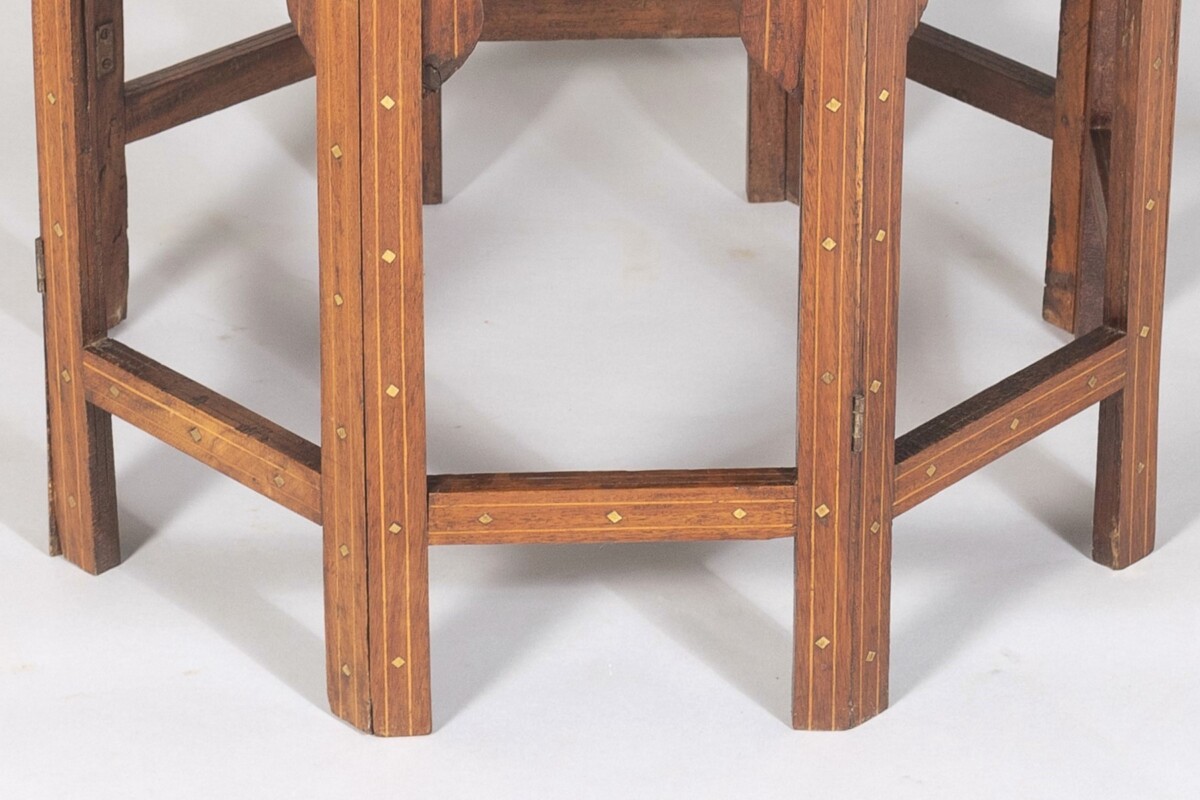 19th Century Hoshiarpur Inlaid Occasional Side Table - British India - Image 6