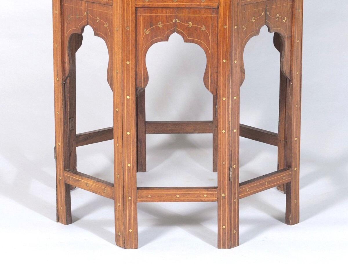 19th Century Hoshiarpur Inlaid Occasional Side Table - British India - Image 5