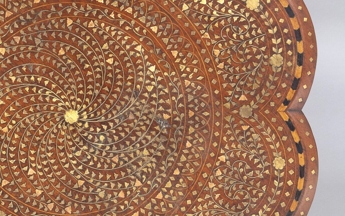 19th Century Hoshiarpur Inlaid Occasional Side Table - British India - Image 11