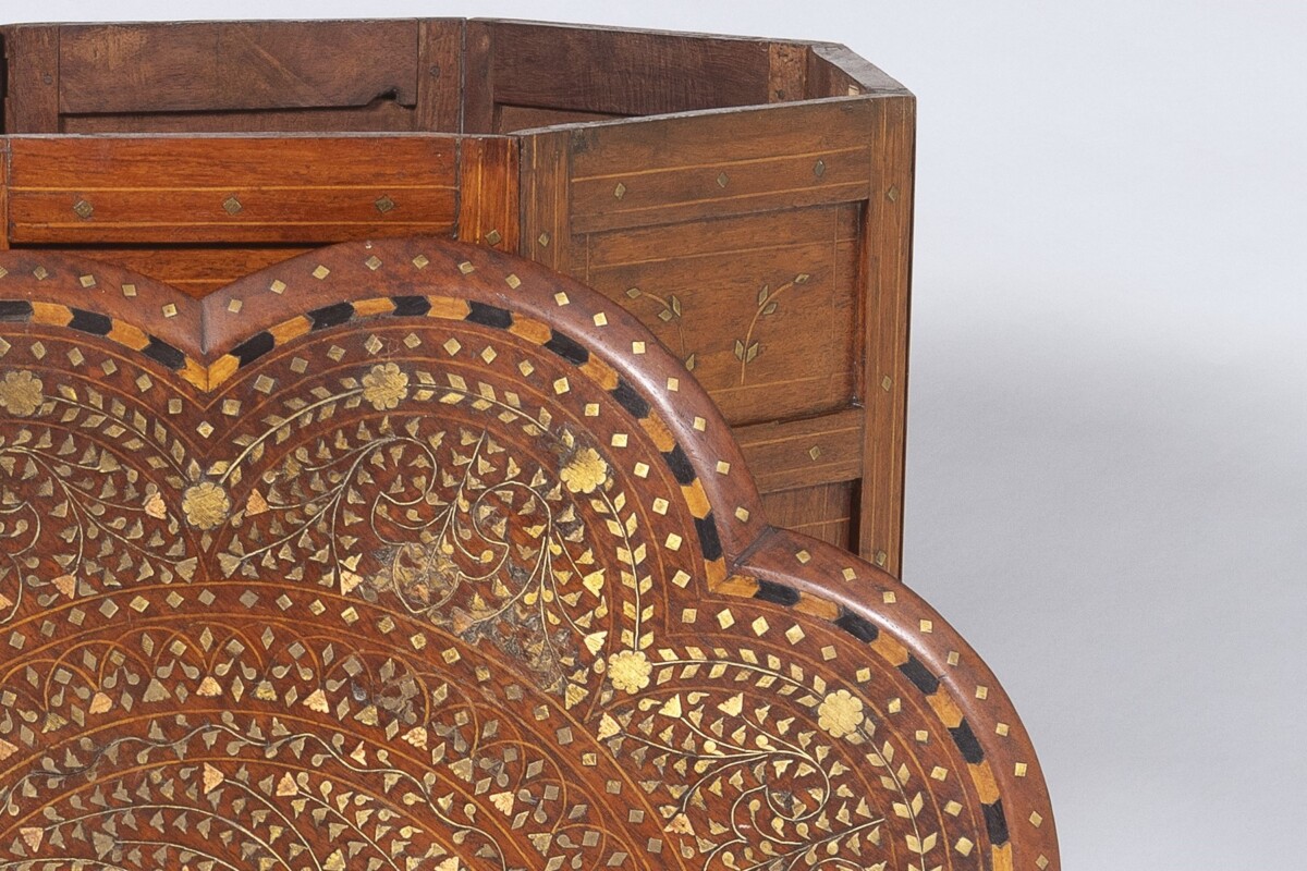 19th Century Hoshiarpur Inlaid Occasional Side Table - British India - Image 10
