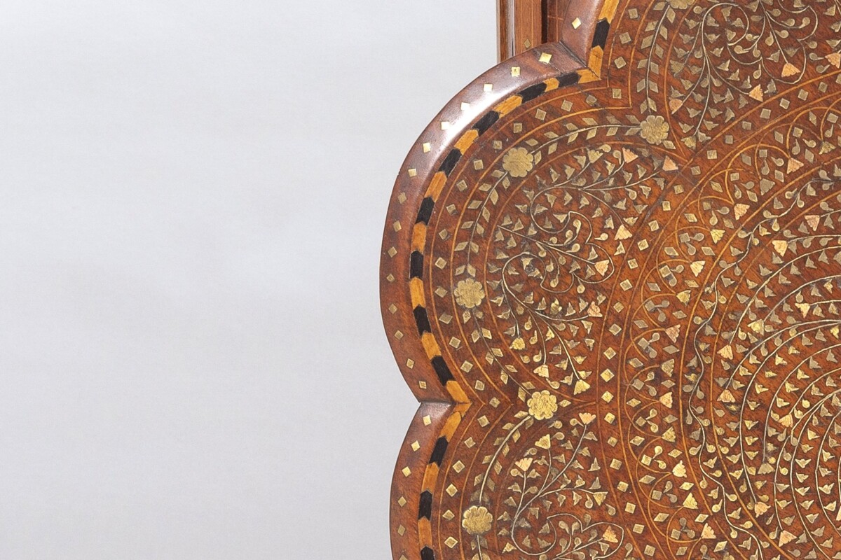 19th Century Hoshiarpur Inlaid Occasional Side Table - British India - Image 9