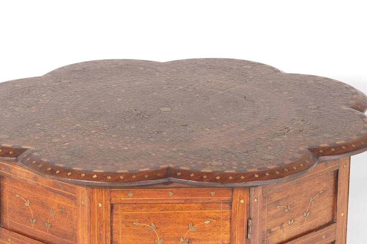 19th Century Hoshiarpur Inlaid Occasional Side Table - British India - Image 8