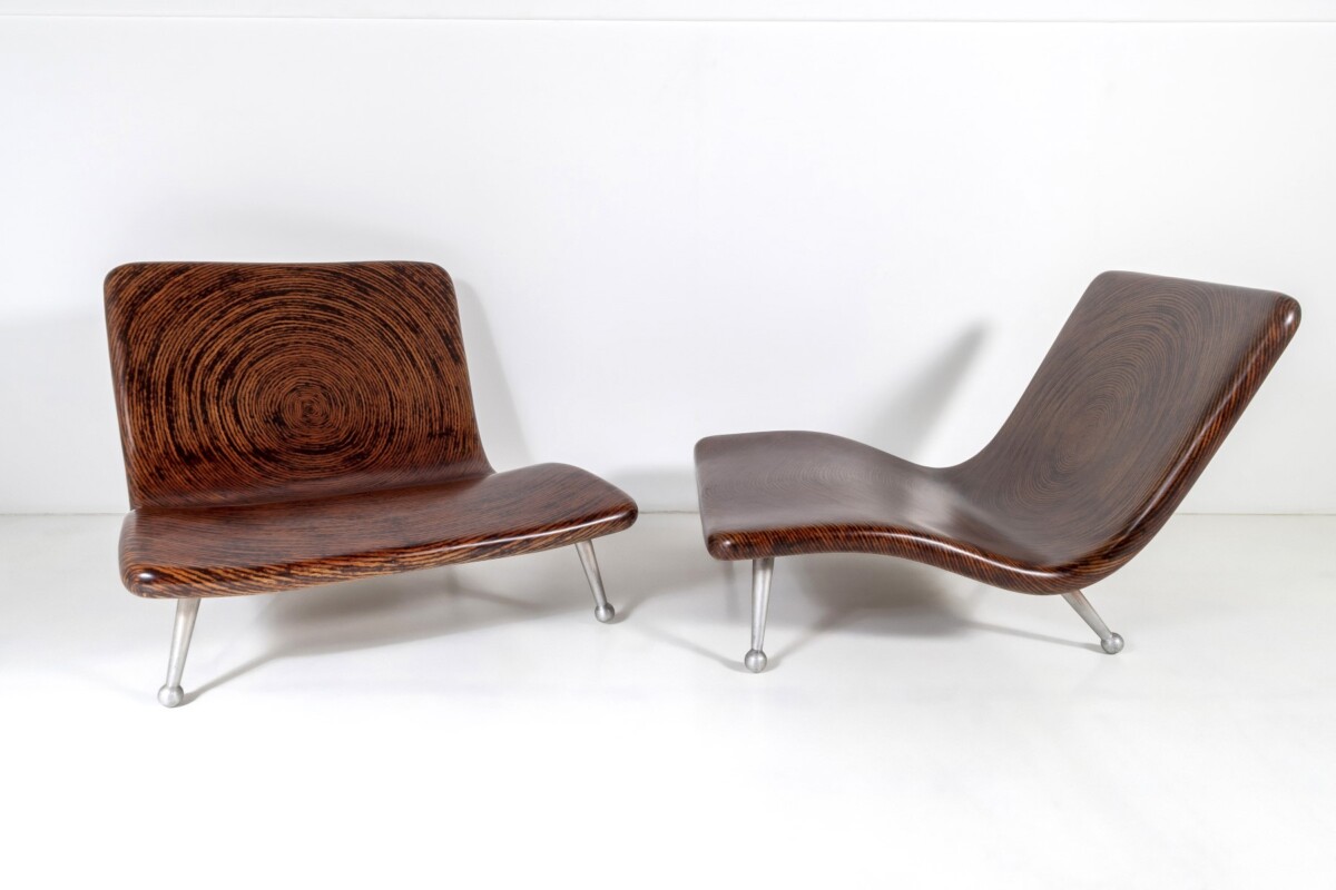 Designer Clayton Tugonon Coconut Lounge Chair and Table Set | Coco Twig Furniture by Snug