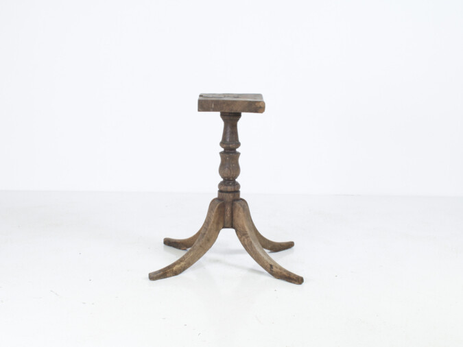 French Oak Plinth Pedastal Table, Decorative Plant Stand or Sculpture Display