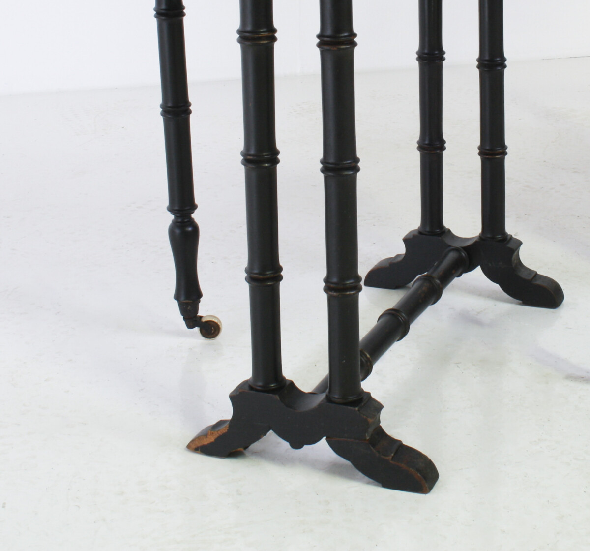 Victorian Ebonised Faux Bamboo Gate Leg Occasional Side Table - Image 10