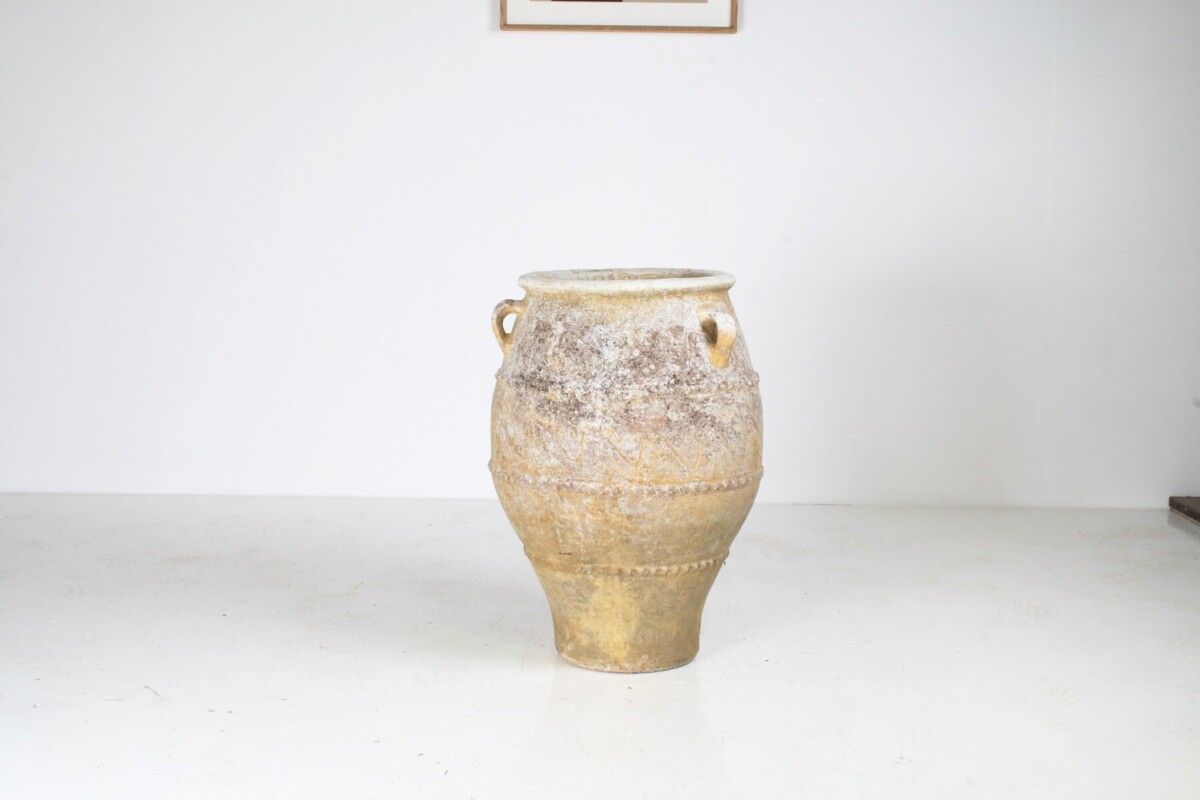 Large 19th Century Grecian Terracotta Pithari Oil Jar | Olive Pot Garden Planter