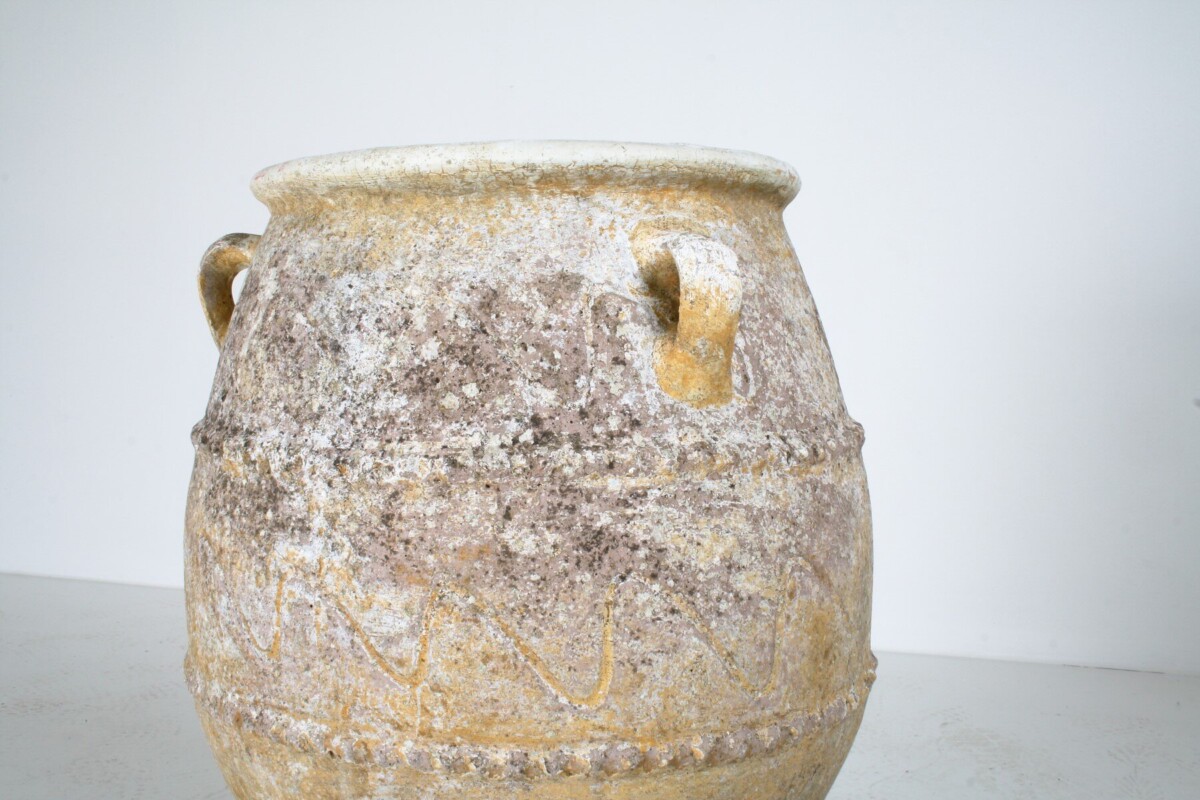 Large 19th Century Grecian Terracotta Pithari Oil Jar | Olive Pot Garden Planter - Image 12