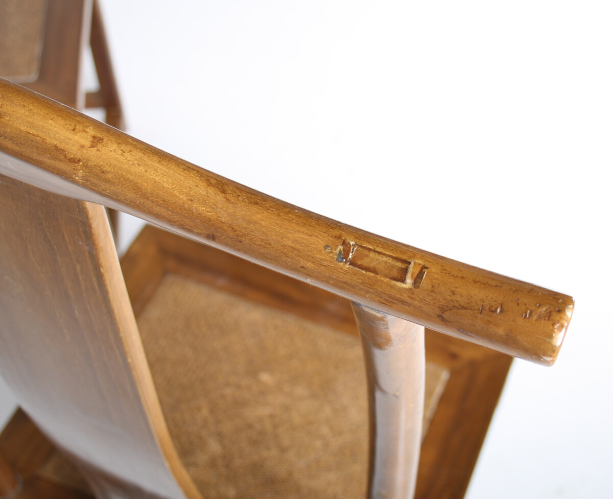 A Pair of Lacquered Chinese Northern Elm Yoke Back 'Officials Hat' Chairs - Image 14