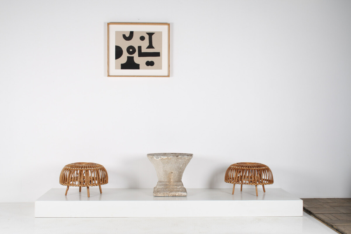 Mid Century Concrete Garden House Planter with Weathered Patina in the manner of Willy Guhl - Image 14