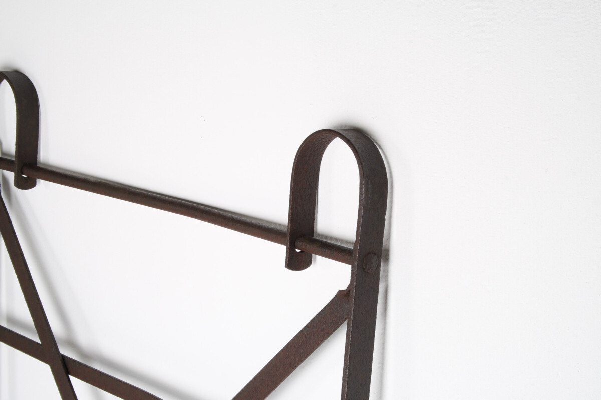 19th Century English Estate Iron Railing Garden Side Gate - Single Leaf Blacksmith Made - Image 13