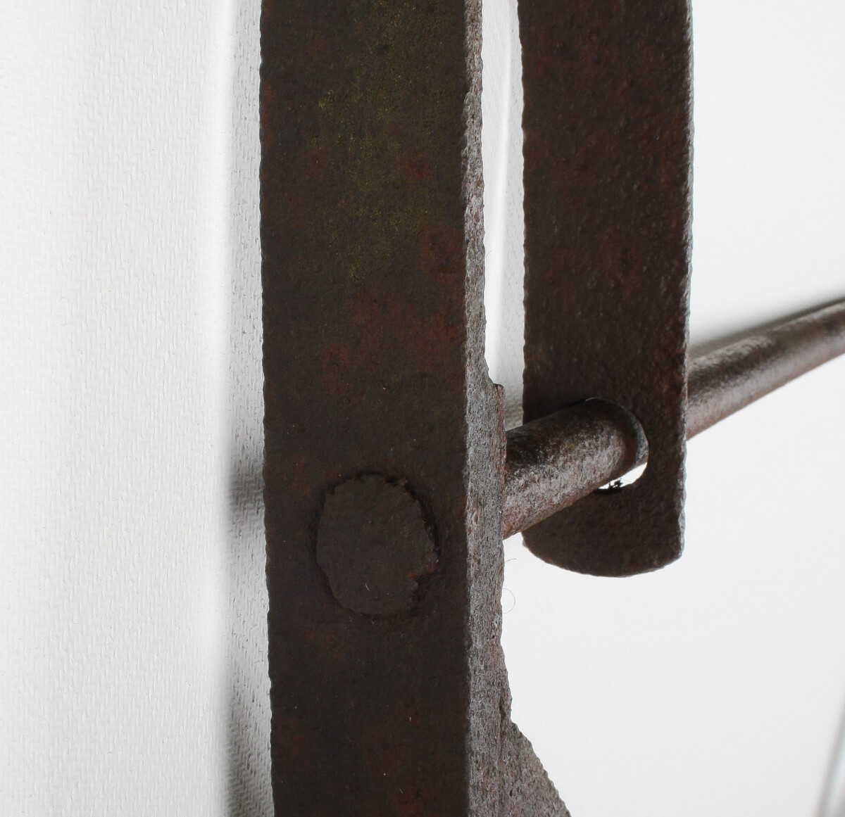 19th Century English Estate Iron Railing Garden Side Gate - Single Leaf Blacksmith Made - Image 10