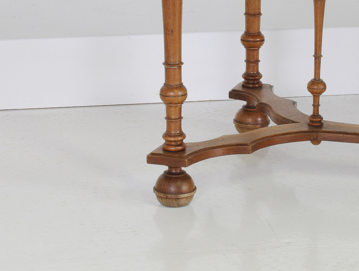 Antique 19th Century French Walnut Writing Desk or Console Table - Image 8