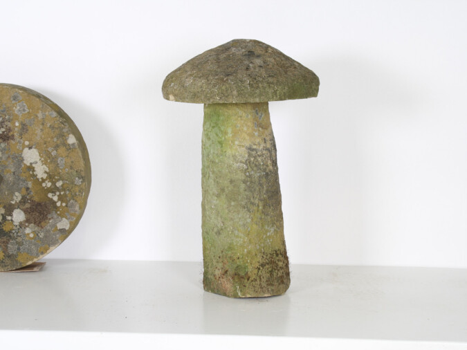 Old Weathered Carved Stone Staddlestone Mushroom Garden Ornament