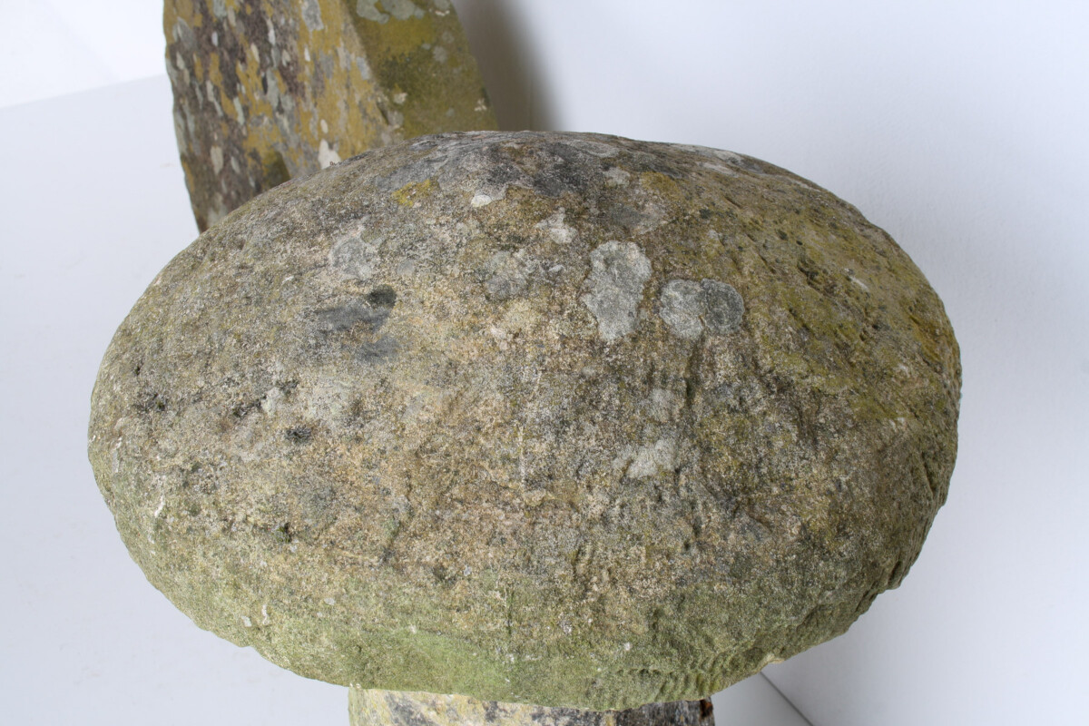 Old Weathered Carved Stone Staddlestone Mushroom Garden Ornament - Image 14