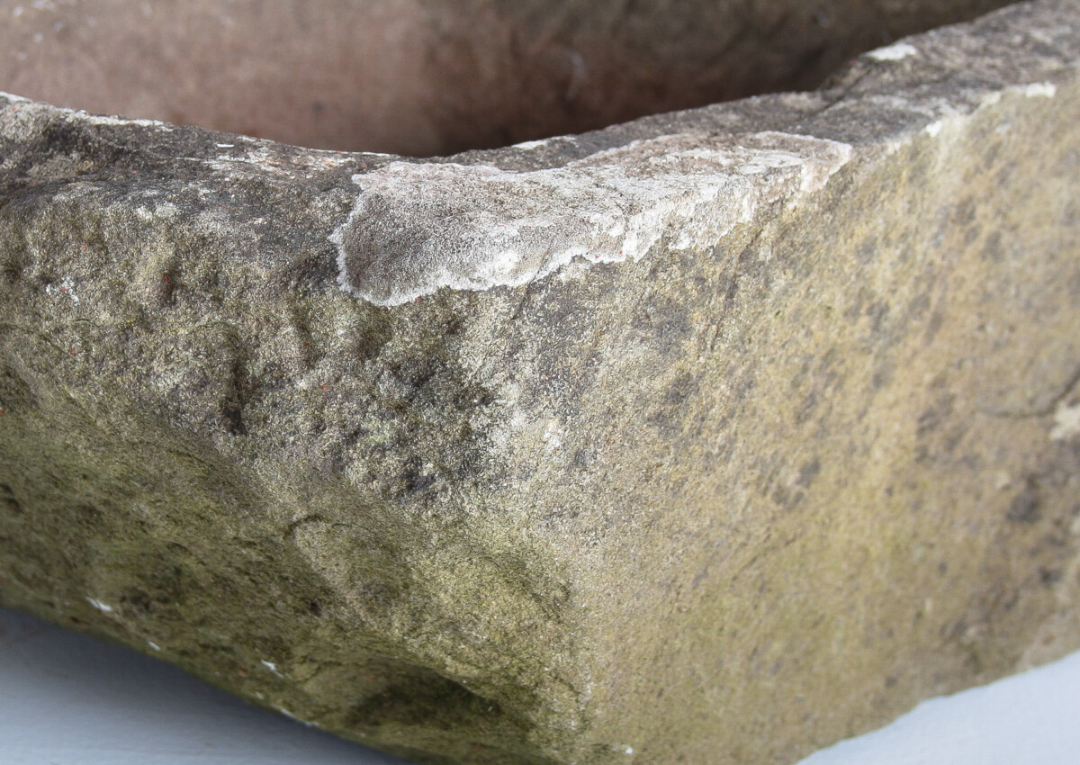 Petite Primitive Carved Stone Antique Wabi Sabi Organic Sandstone Planter Pot - Image 11