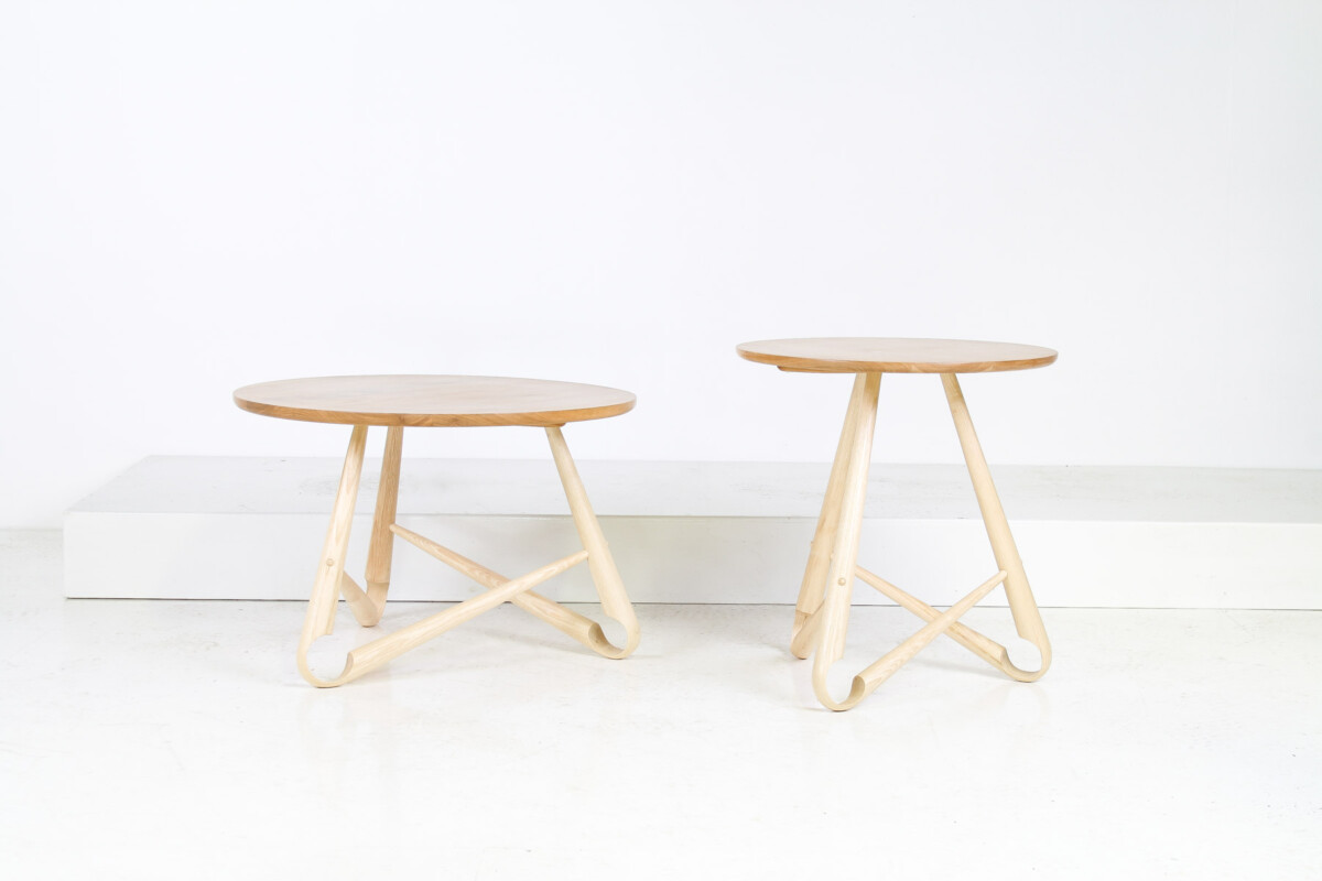 Handcrafted Bentwood Side Table ‘Sŵs’ Collection - By Welsh Artist Dylan Glyn - Image 4