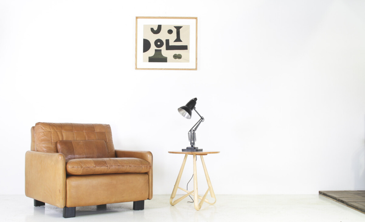 Handcrafted Bentwood Side Table ‘Sŵs’ Collection - By Welsh Artist Dylan Glyn - Image 2