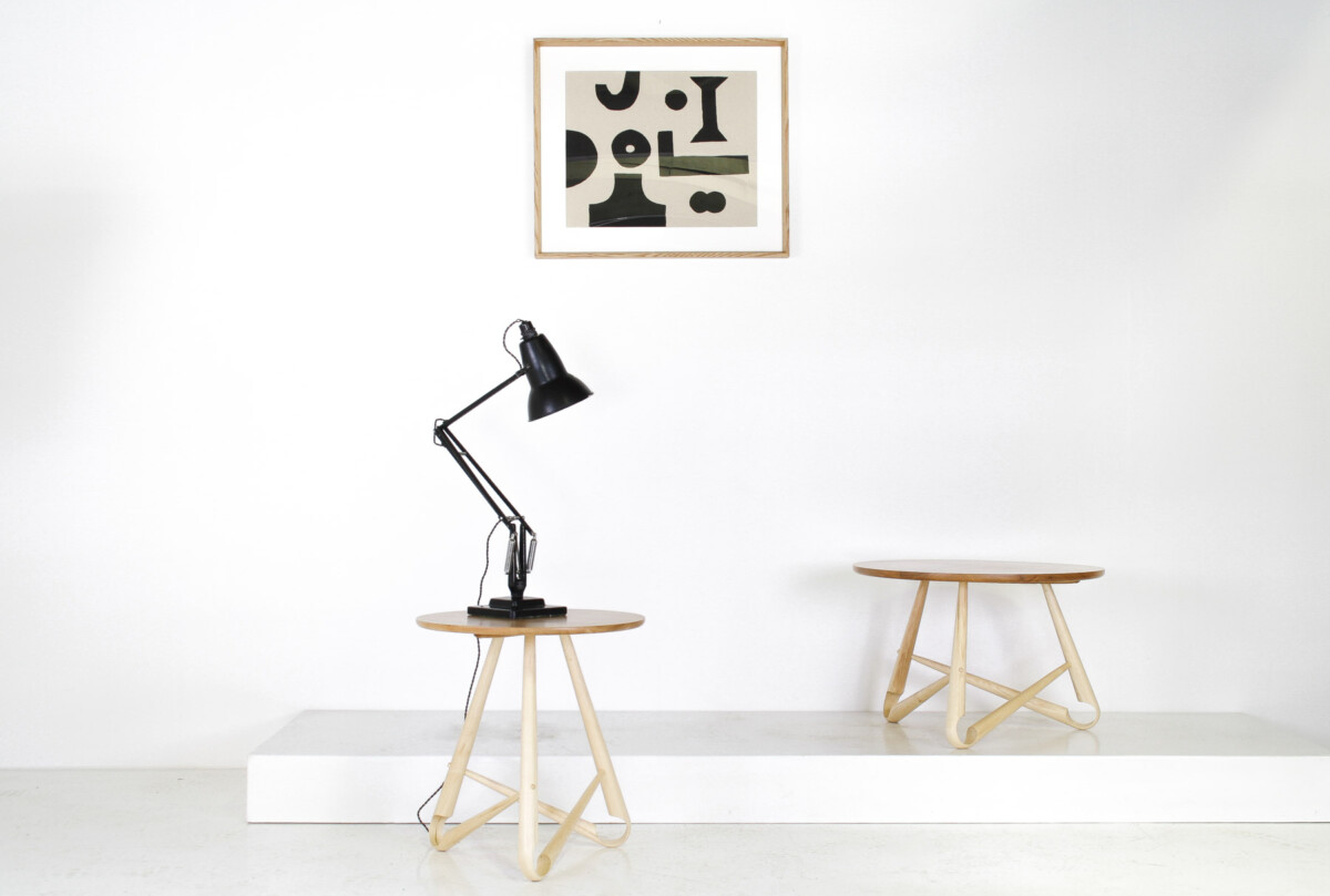 Handcrafted Bentwood Side Table ‘Sŵs’ Collection - By Welsh Artist Dylan Glyn - Image 7